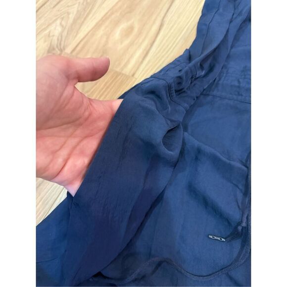 Everlane Japanese GoWeave Light Drawstring Dress Navy Blue Sz 10 - Picture 5 of 7
